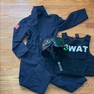 Kids SWAT Costume Set - Black
